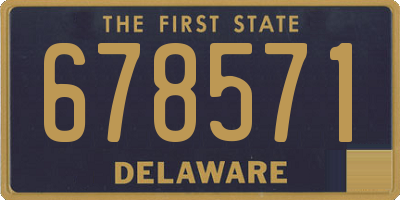 DE license plate 678571