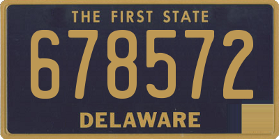 DE license plate 678572