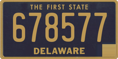 DE license plate 678577