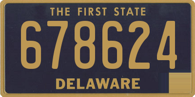DE license plate 678624