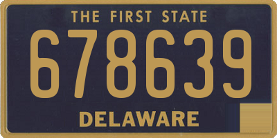 DE license plate 678639