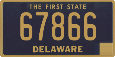 DE license plate 67866
