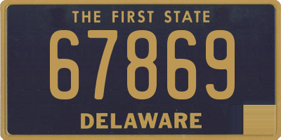 DE license plate 67869