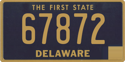 DE license plate 67872