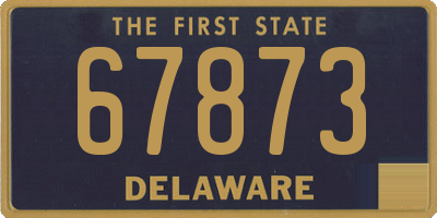 DE license plate 67873
