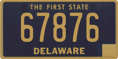 DE license plate 67876
