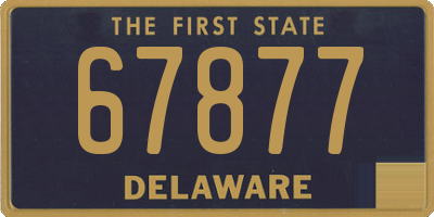 DE license plate 67877