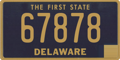 DE license plate 67878