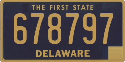 DE license plate 678797