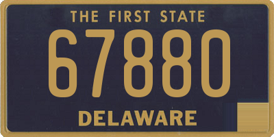 DE license plate 67880