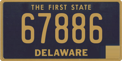 DE license plate 67886
