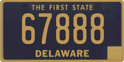 DE license plate 67888