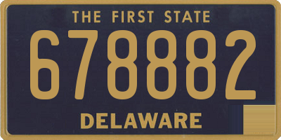 DE license plate 678882