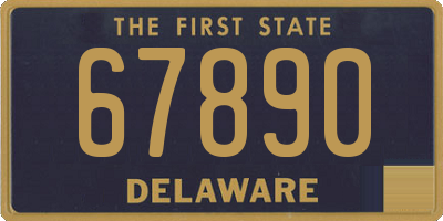 DE license plate 67890