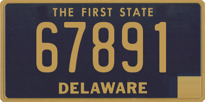 DE license plate 67891