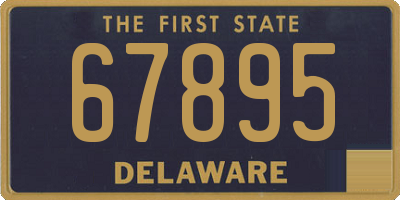 DE license plate 67895