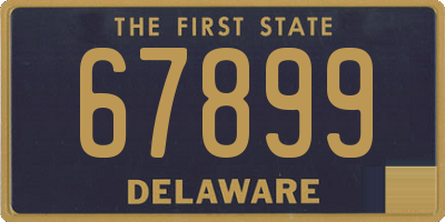 DE license plate 67899