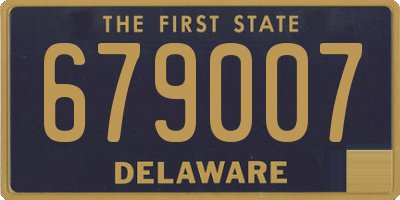 DE license plate 679007