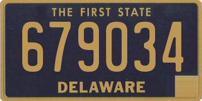 DE license plate 679034