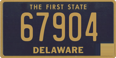 DE license plate 67904