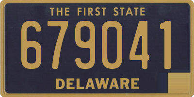 DE license plate 679041
