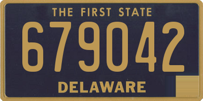 DE license plate 679042