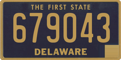DE license plate 679043