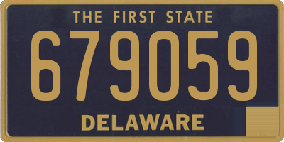 DE license plate 679059