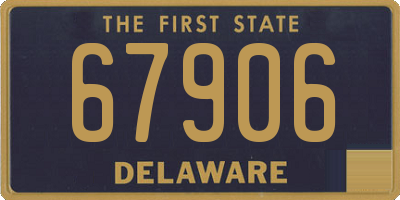 DE license plate 67906