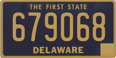 DE license plate 679068