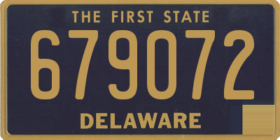 DE license plate 679072