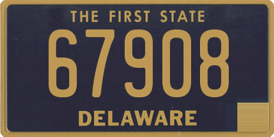 DE license plate 67908