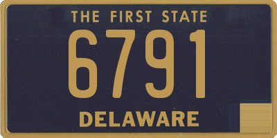 DE license plate 6791