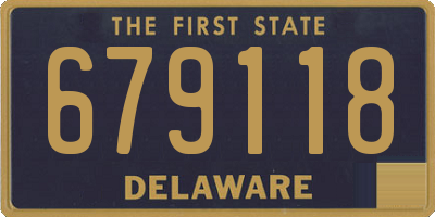 DE license plate 679118