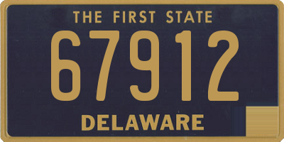 DE license plate 67912