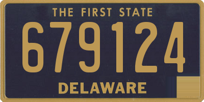 DE license plate 679124