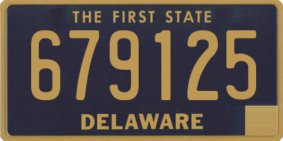 DE license plate 679125