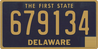 DE license plate 679134