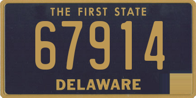 DE license plate 67914