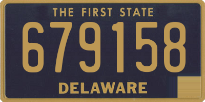 DE license plate 679158