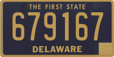DE license plate 679167