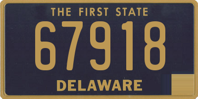 DE license plate 67918