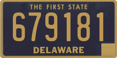 DE license plate 679181