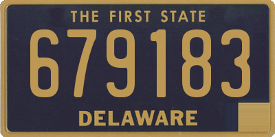 DE license plate 679183