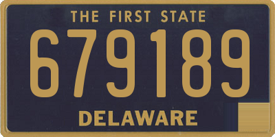 DE license plate 679189