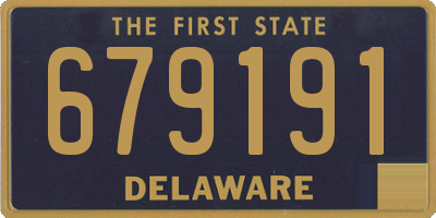 DE license plate 679191