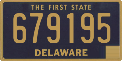DE license plate 679195
