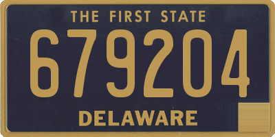 DE license plate 679204