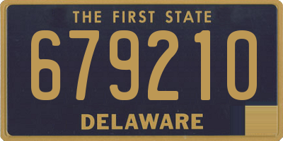 DE license plate 679210