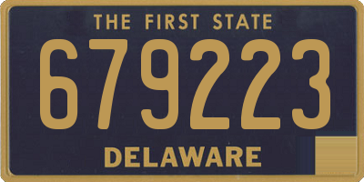 DE license plate 679223